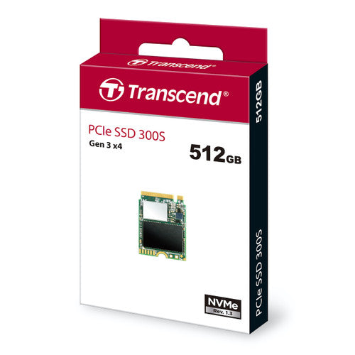 Transcend M.2 PCIe NVME Gen3 x4 (2230) 300S series SSD Transcend M.2 PCIe NVME Gen3 x4 (2230) 300S series SSD